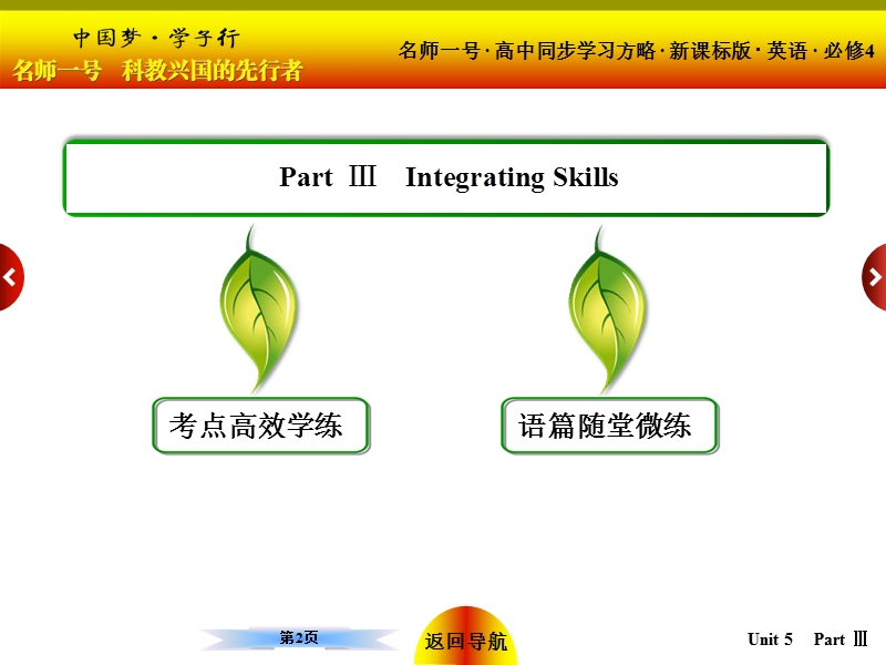 【名师一号】高一英语人教版必修4课件：unit 5 theme parks part 3.ppt_第2页