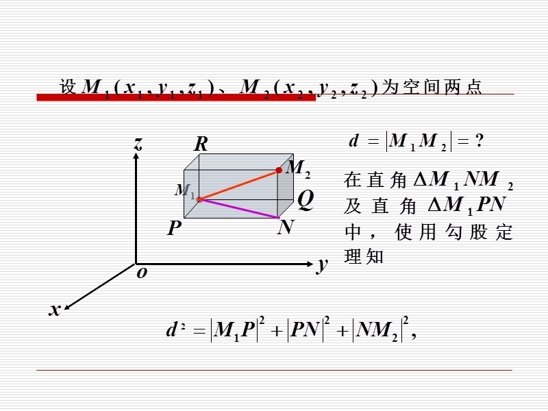 高中苏教版数学必修2同步课件 2.3.2 空间两点间的距离.ppt_第3页