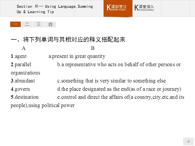 【测控设计】高二英语人教版选修7课件：5.3 using languagesumming up & learning tip.ppt_第2页