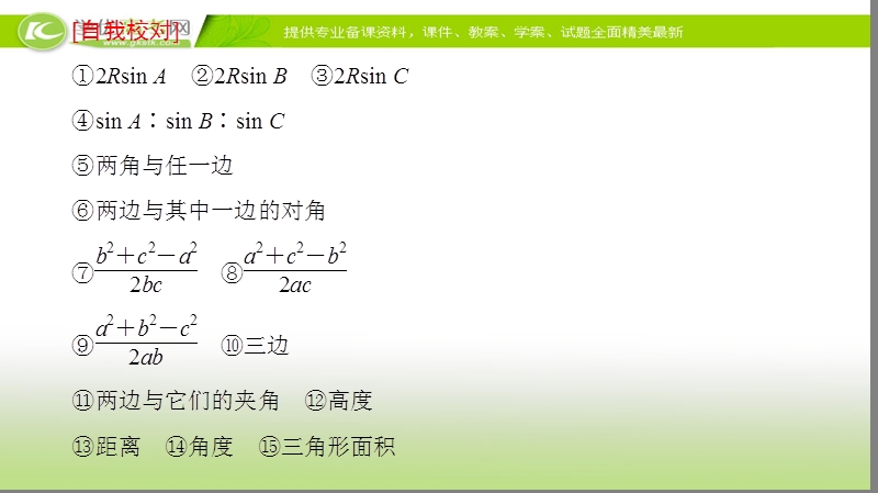 高中数学苏教版必修5课件： 章末分层突破1 .ppt_第3页