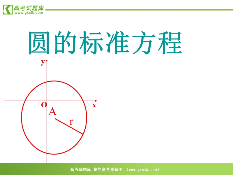 《圆的标准方程》课件7（新人教b版必修2）.ppt_第1页