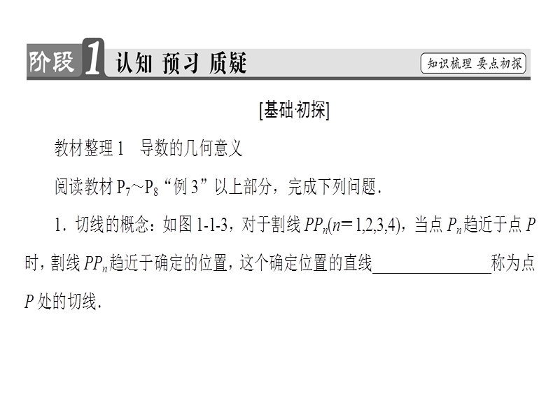 高中数学人教a版选修2-2课件：1.1.3 导数的几何意义.ppt_第3页