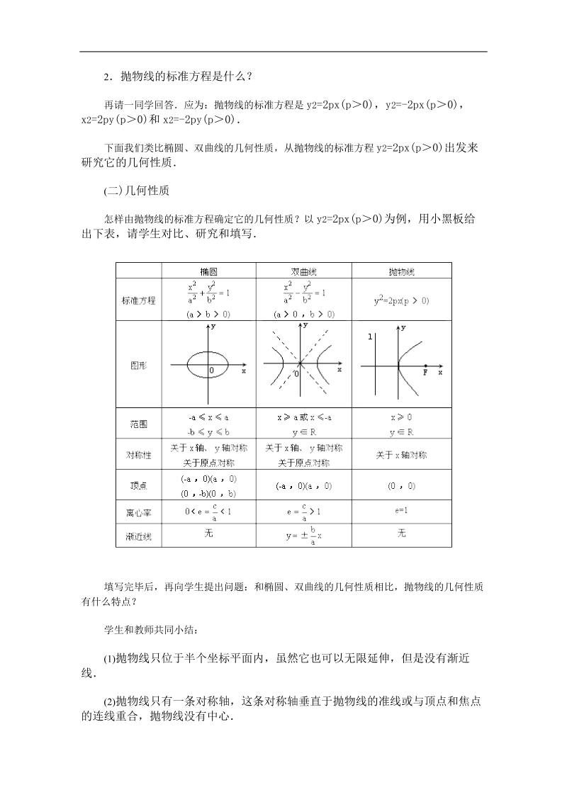 高二数学教案：圆锥曲线方程：12（苏教版）.doc_第2页