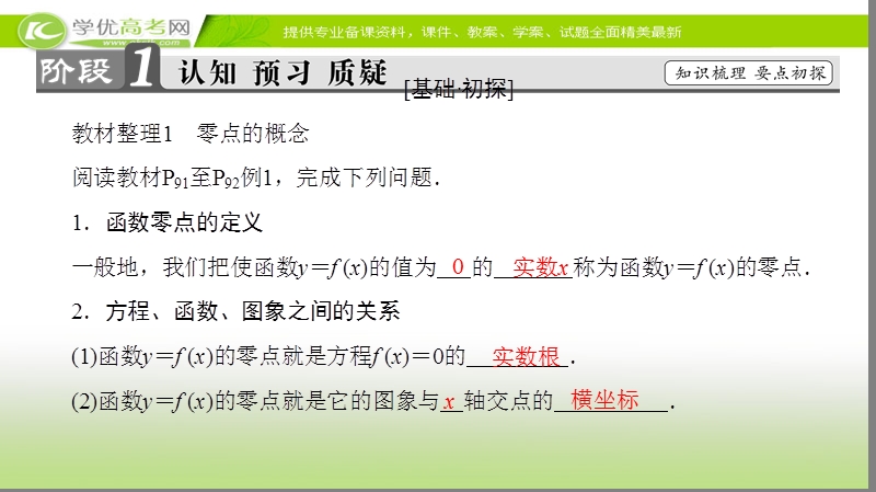 高中数学苏教版必修1课件：3.4.1 第1课时 函数的零点 .ppt_第3页