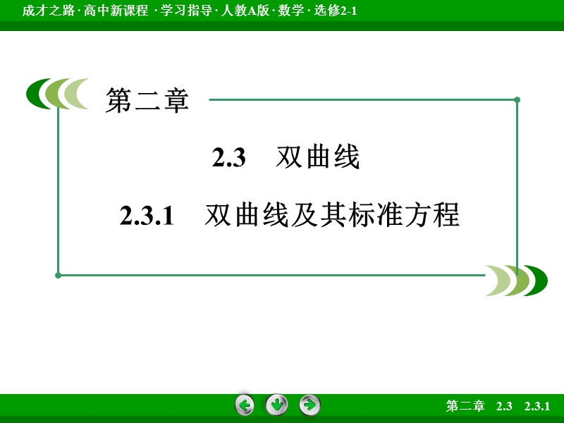 【成才之路】高中数学人教版选修2-1课件：2.3.1.ppt_第3页