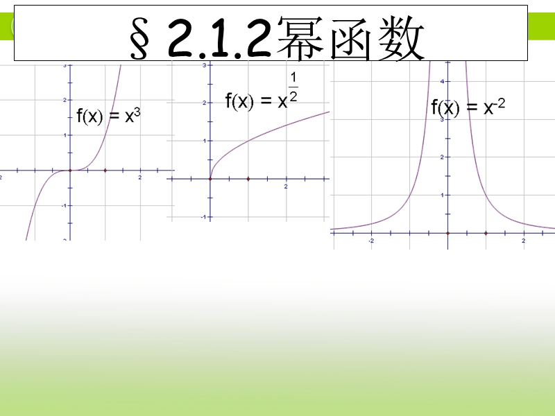 广东省佛山市人教a版数学必修一2.3.1《幂函数》课件.ppt_第1页