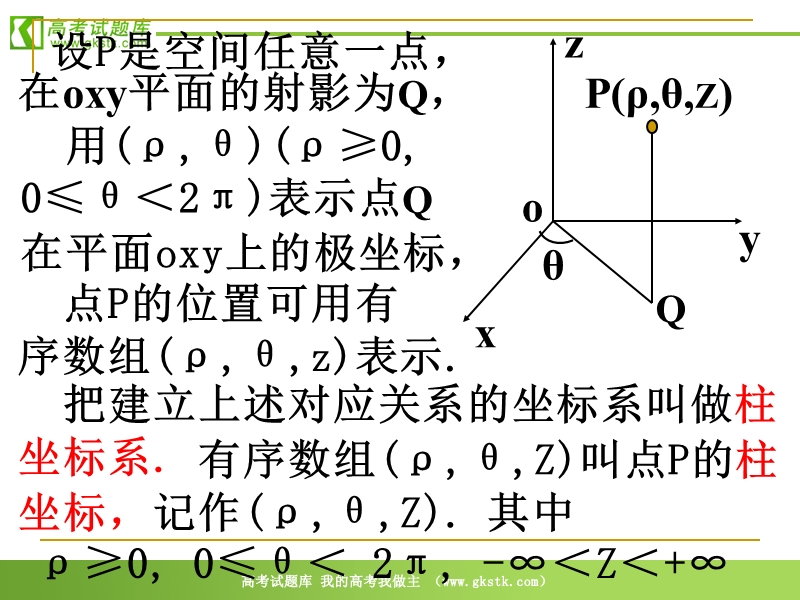 数学：1.5《柱坐标系与球坐标系》课件（新人教a版选修4-4）.ppt_第3页