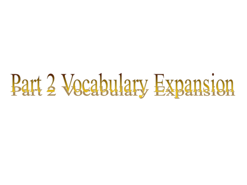 湖北省武汉市高二英语新人教版选修6课件：unit 4《global warming》part 2 vocabulary expansion.ppt_第1页