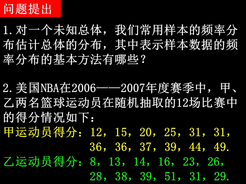 浙江省桐庐县富春高级中学高一数学2.2.2-1《用样本数字特征估计总体数字特征》课件.ppt_第2页