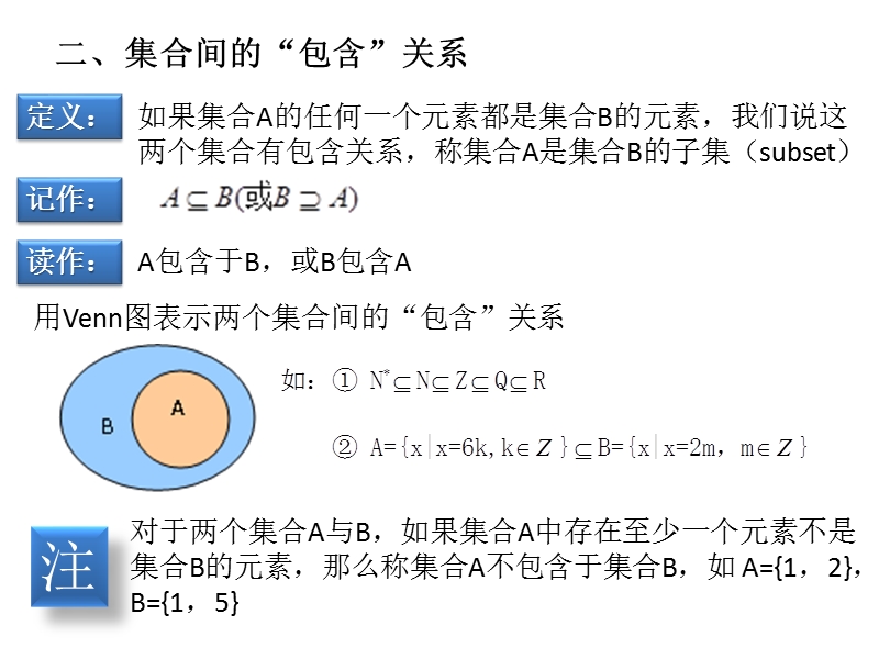 安徽省滁州二中高一数学112《集合间的基本关系》课件.ppt_第3页