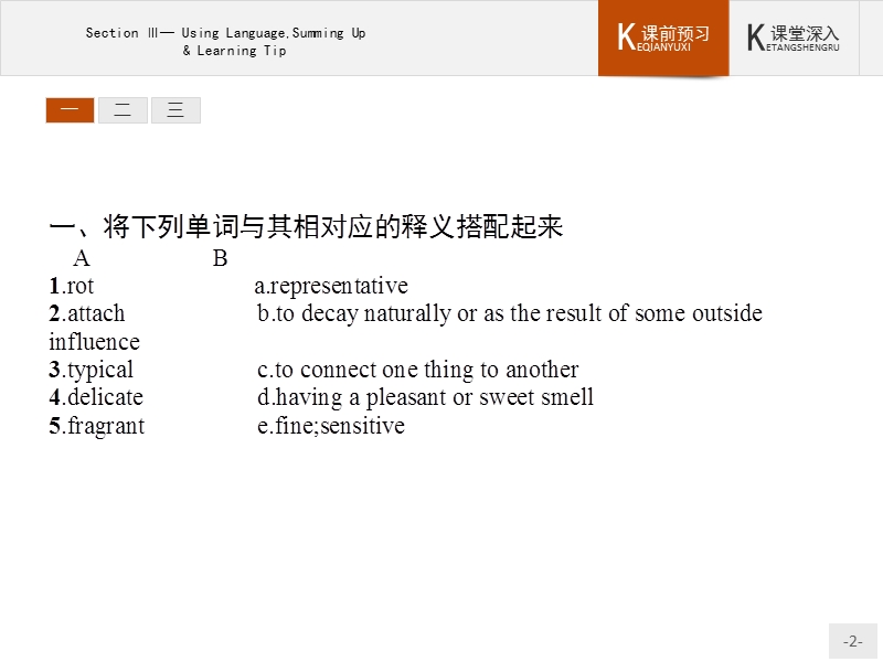 【测控设计】高二英语人教版选修9课件：4.3 using languagesumming up & learning tip.ppt_第2页