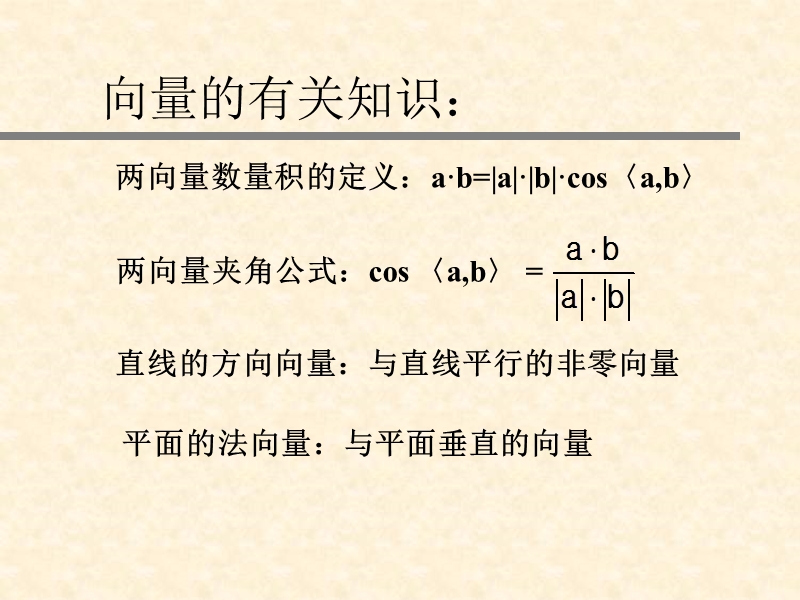 【教师参考】新课标人教a版选修2-1同课异构课件：3.2.3 立体几何中的向量方法2.ppt_第3页