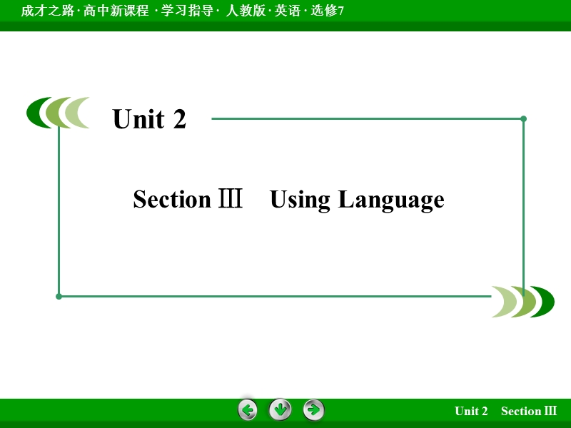 【成才之路】高中英语人教版选修7课件：unit 2 section 3.ppt_第3页