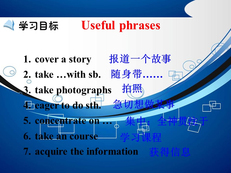 高二人教版新课标英语必修5课件：unit 4 making the news period 2 vocabulary .ppt_第3页