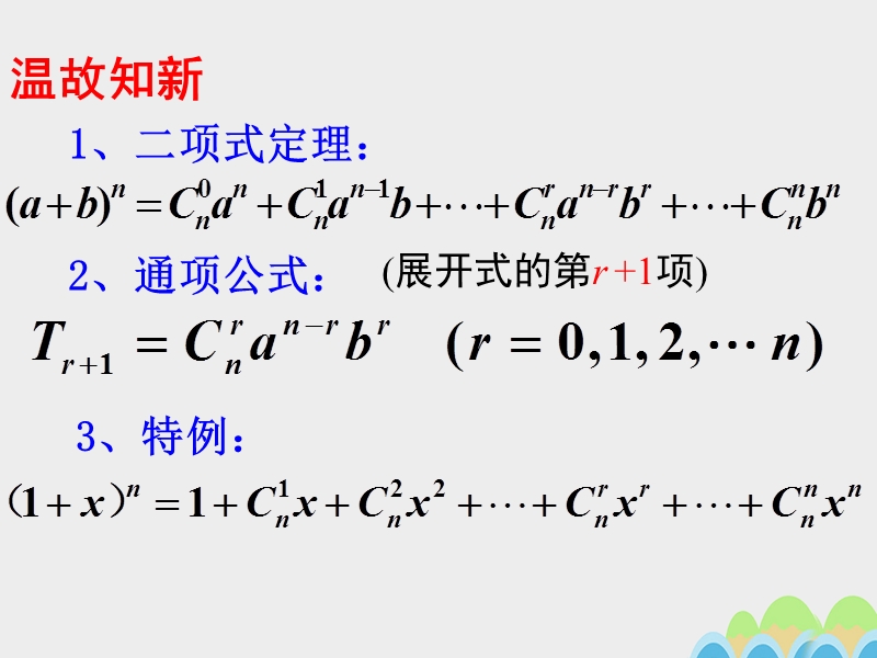 高中数学苏教版选修2-3课件：1.5 二项式定理1.ppt_第2页