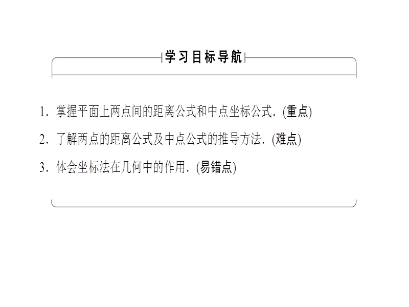 高中数学人教b版必修2课件：2.1.2 平面直角坐标系中的基本公式.ppt_第2页