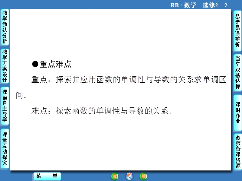 【课堂新坐标】高二数学人教b版选修2-2课件：1.3.1 利用导数判断函数的单调性.ppt_第3页