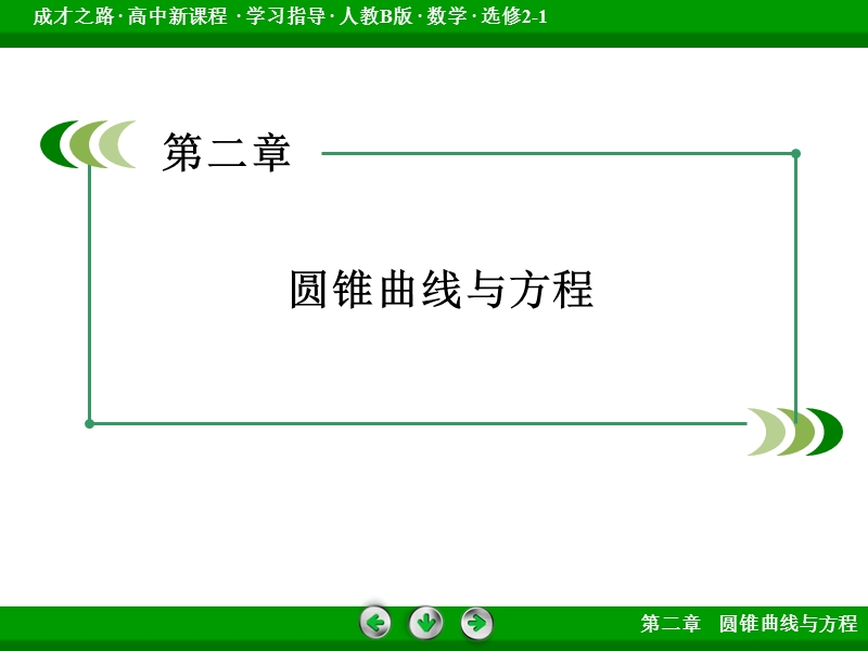 【成才之路】高中数学人教b版选修2-1配套课件：2.4.2 第2课时抛物线方程及性质的应用.ppt_第2页