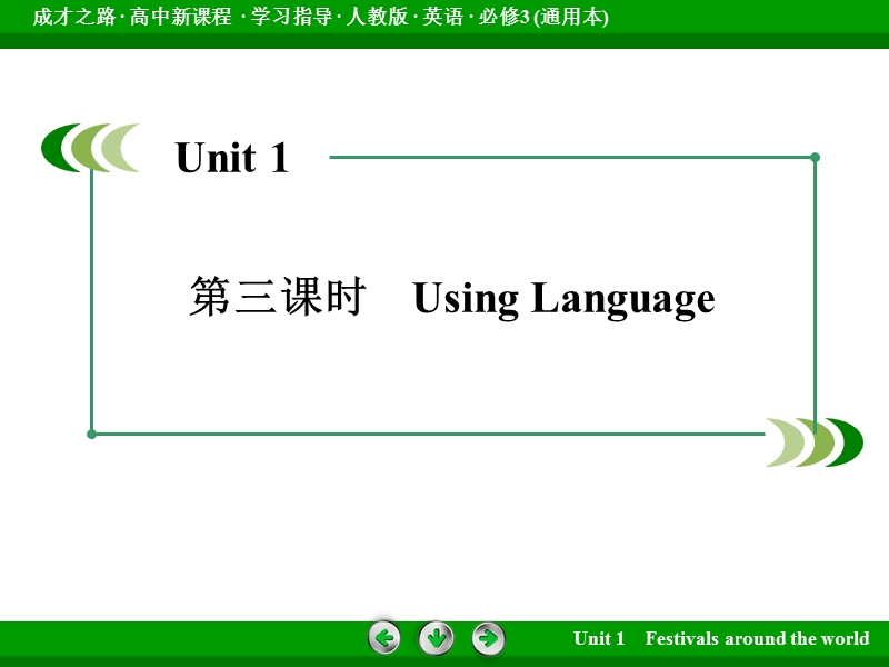 【成才之路】高中英语必修3（通用）课件：unit 1 第3课时using language.ppt_第3页