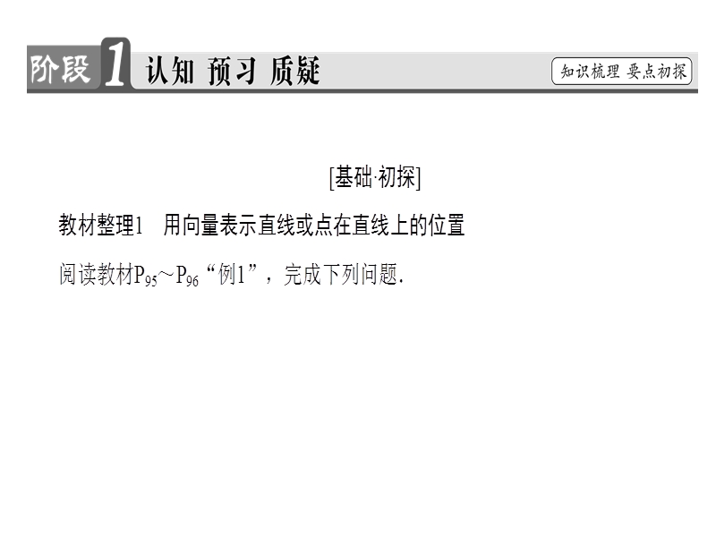 高中数学人教b版选修2-1课件：3.2.1 直线的方向向量与直线的向量方程 .ppt_第3页