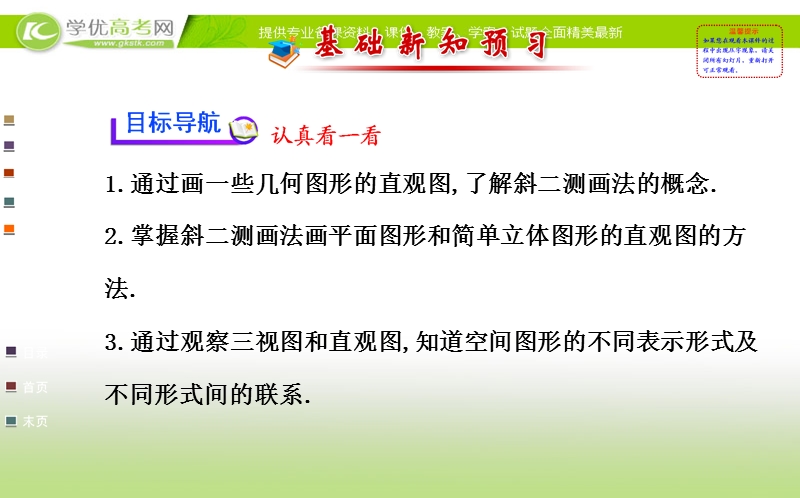 高中数学人教a版必修二全程复习课件 第一章 1.2.3 空间几何体的直观图.ppt_第2页