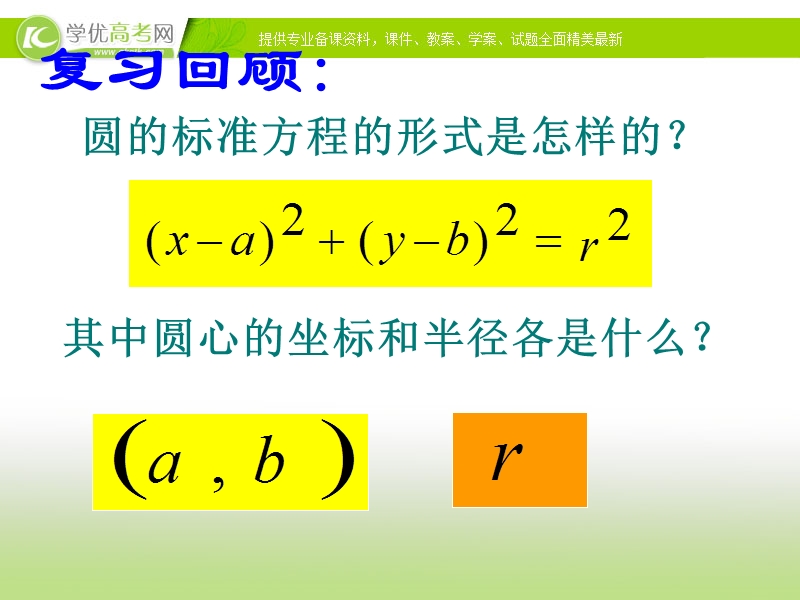 福建省福州市某民办中学高一数学4.1.2《圆的一般方程》课件.ppt_第2页