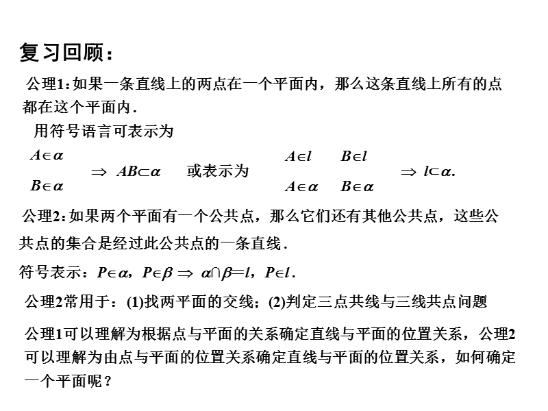 【金识源】2015年高中数学 1.2.1平面的基本性质（2）课件 苏教版必修2.ppt_第3页