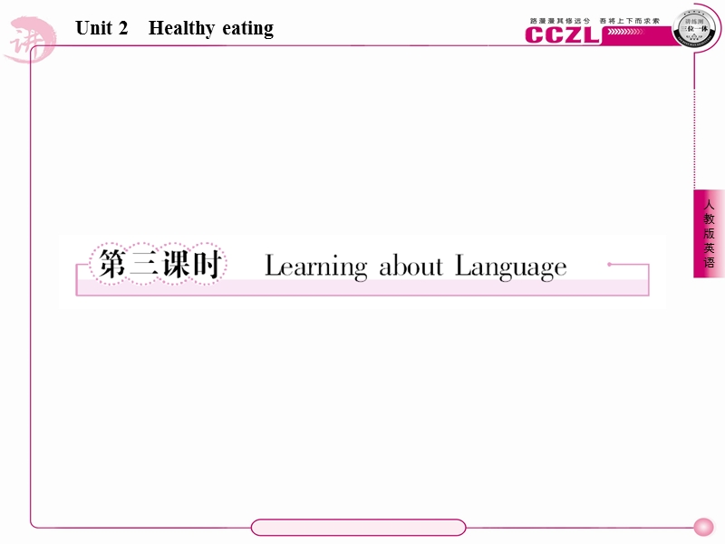 英语：unit 2 healthy eating第三课时 learning about language课件（人教版必修3）.ppt_第1页