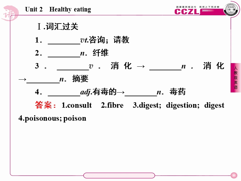 英语：unit 2 healthy eating第三课时 learning about language课件（人教版必修3）.ppt_第3页