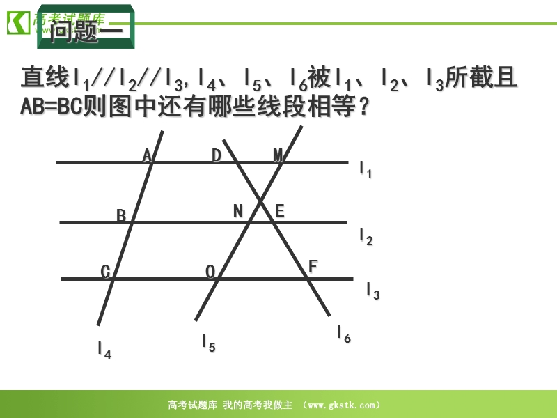 数学：二《平行线分线段成比例》课件（新人教a版选修4-1）.ppt_第2页