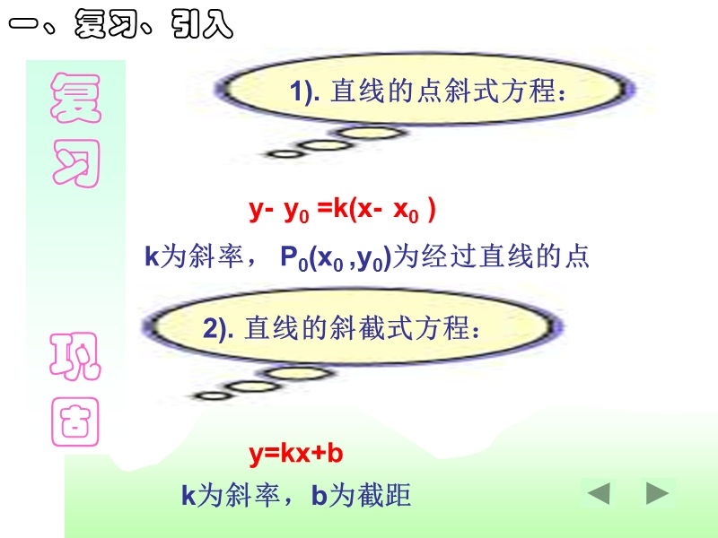 湖南省桃江四中高二数学课件：3.2.2 两点式方程2.ppt_第2页