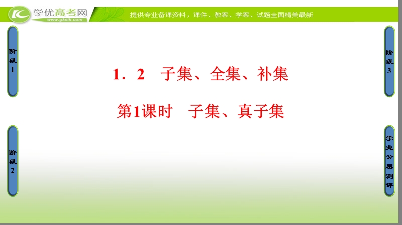 高中数学苏教版必修1课件：1.2 第1课时 子集、真子集 .ppt_第1页
