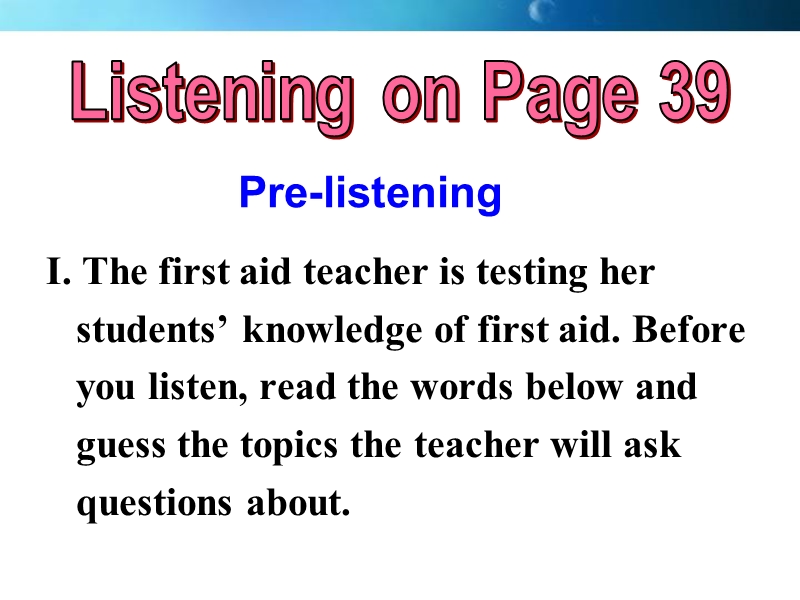 浙江省诸暨市草塔中学高中英语（人教版）必修5课件：unit 5 listening.ppt_第3页