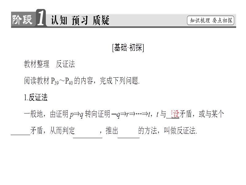 高中数学人教b版选修1-2课件：2.2.2　反证法.ppt_第3页