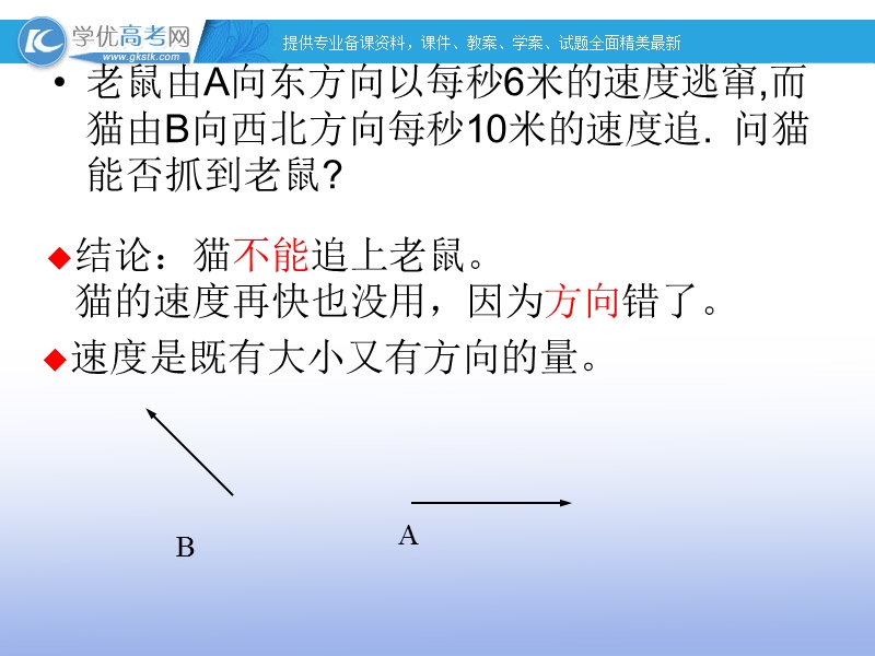 高一数学人教b版必修4课件：2.1.1 向量的概念1.ppt_第2页