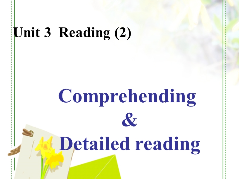 英语必修5人教新课标unit3同步ppt：reading（共26张）.ppt_第1页