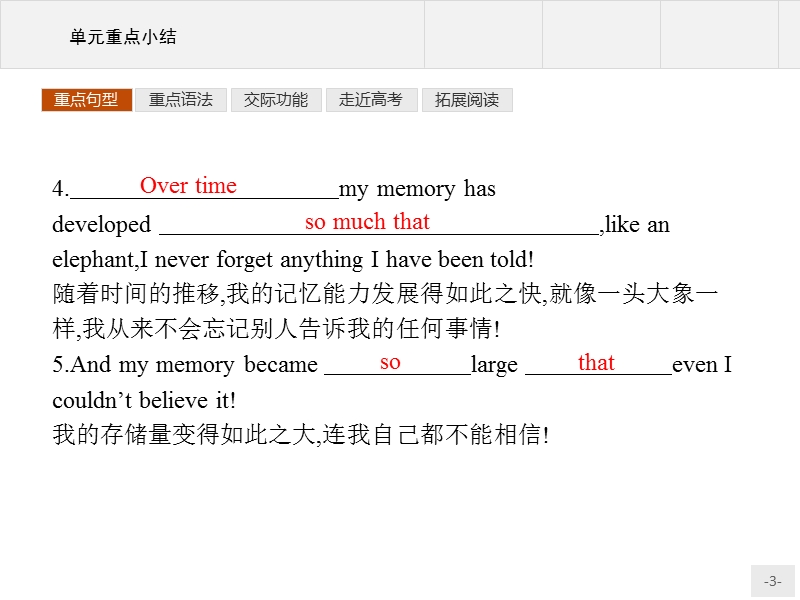 赢在课堂2018高中英语人教版必修2课件：3单元重点小结.ppt_第3页