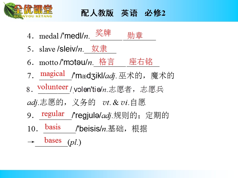 英语必修2人教新课标unit2湖南ppt：period 1.ppt_第3页