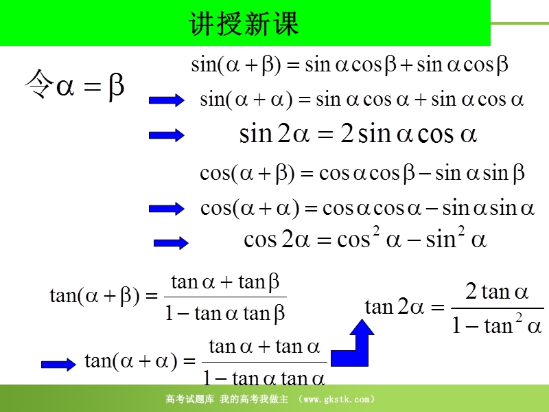 数学新人教b版必修4精品课件：3.2《倍角公式和半角公式》.ppt_第3页