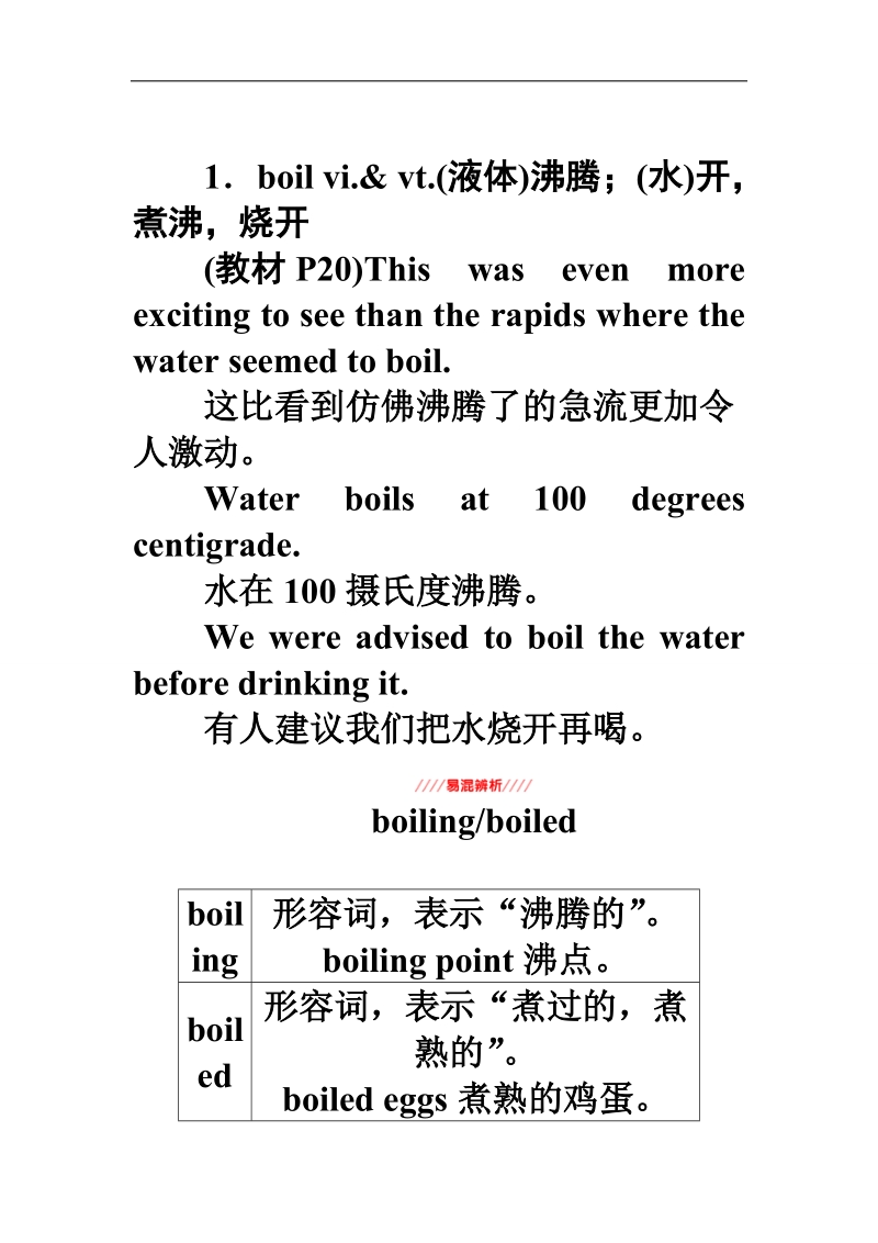 【长江作业】高一英语人教版必修1学案：第三单元 period ⅲ　learning about language word版含解析.doc_第3页