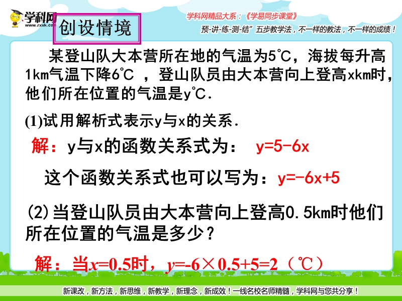 专题19.2.2 一次函数（第1课时）（课件）-2015-2016届八年级数学同步精品课堂（提升版）.ppt_第2页