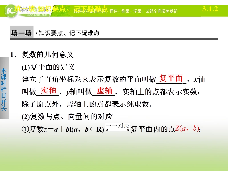 高中数学(人教a版选修1-2)学案课件：第3章 数系的扩充与复数的引入  3.1.2.ppt_第2页