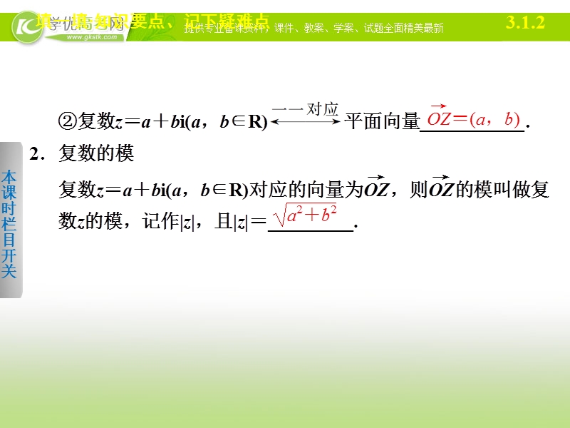 高中数学(人教a版选修1-2)学案课件：第3章 数系的扩充与复数的引入  3.1.2.ppt_第3页