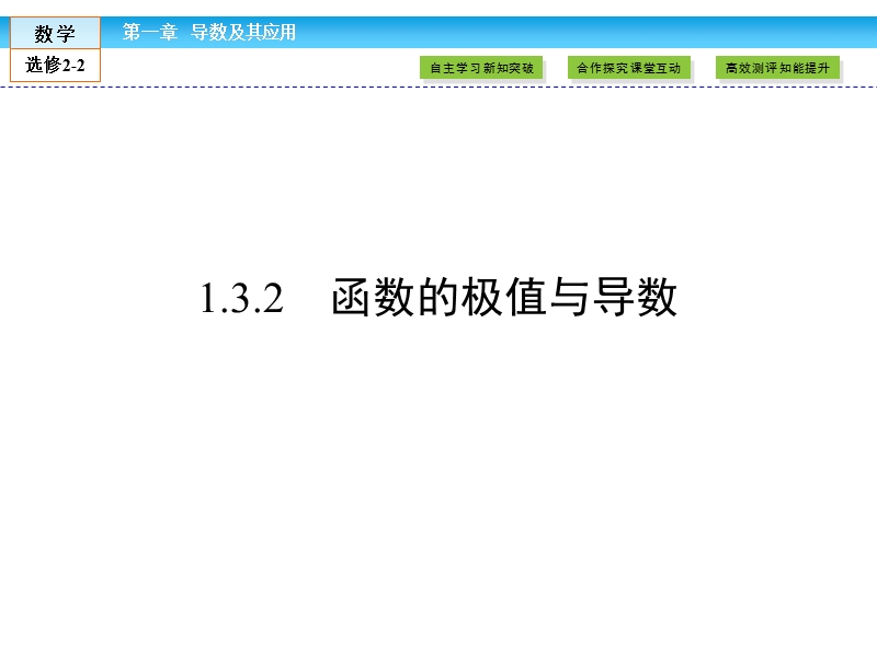 【金版新学案】最新版高二年级下学期新课标a版高中数学选修2-2第一章导数及其应用 1.3.2课件.ppt_第1页