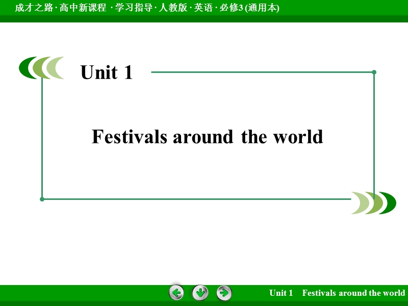 【成才之路】高中英语必修3（通用）课件：unit 1festivals around the world.ppt_第2页