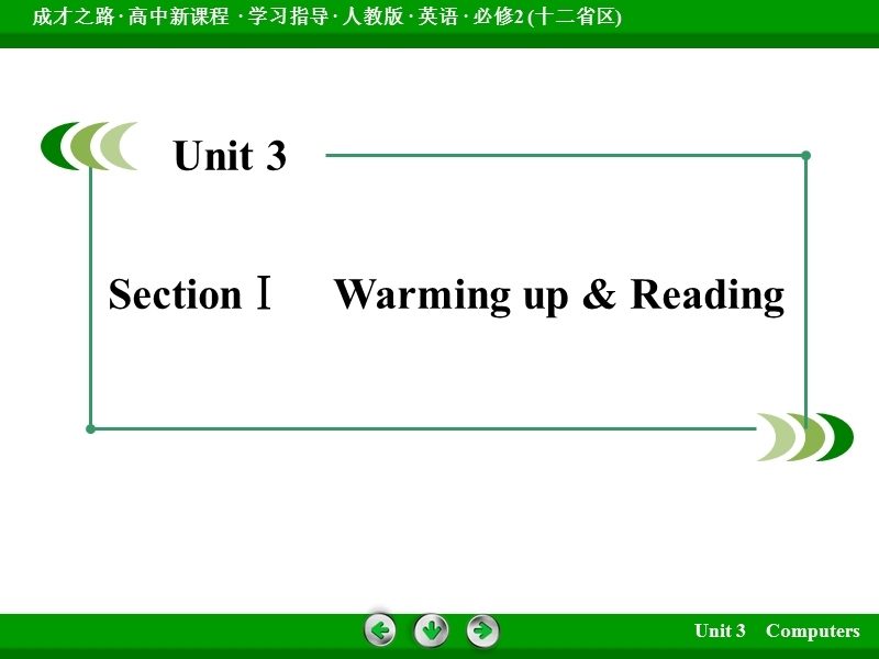 【成才之路】高中英语（人教版，十二省区）必修2课件：unit 3 computers section 1.ppt_第3页