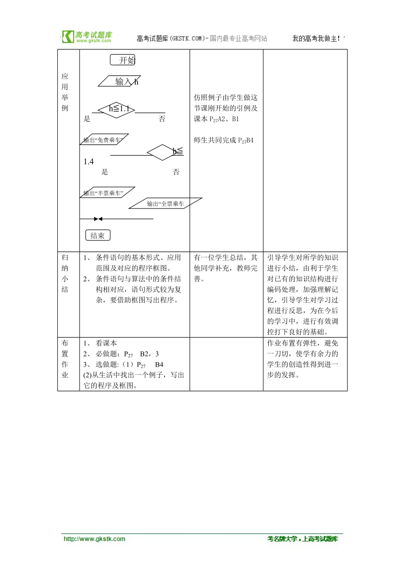 高中数学人教b版必修3精品教案：1.2.2《条件语句》.doc_第3页