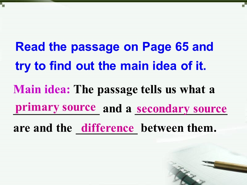 高二英语人教版必修5备课资料课件：unit 4 reading task.ppt_第3页