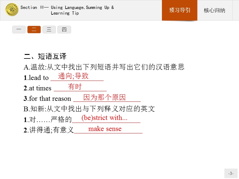 【测控指导】2018版高中英语人教版必修5课件：1.3 using languagesumming up learning+tip.ppt_第3页