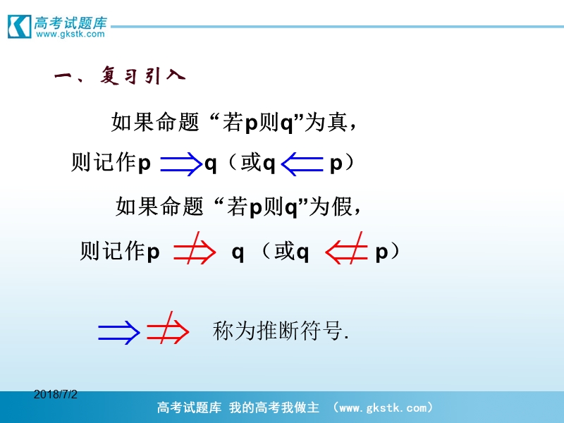 《充分条件与必要条件》课件4（新人教a版选修2-1）.ppt_第3页